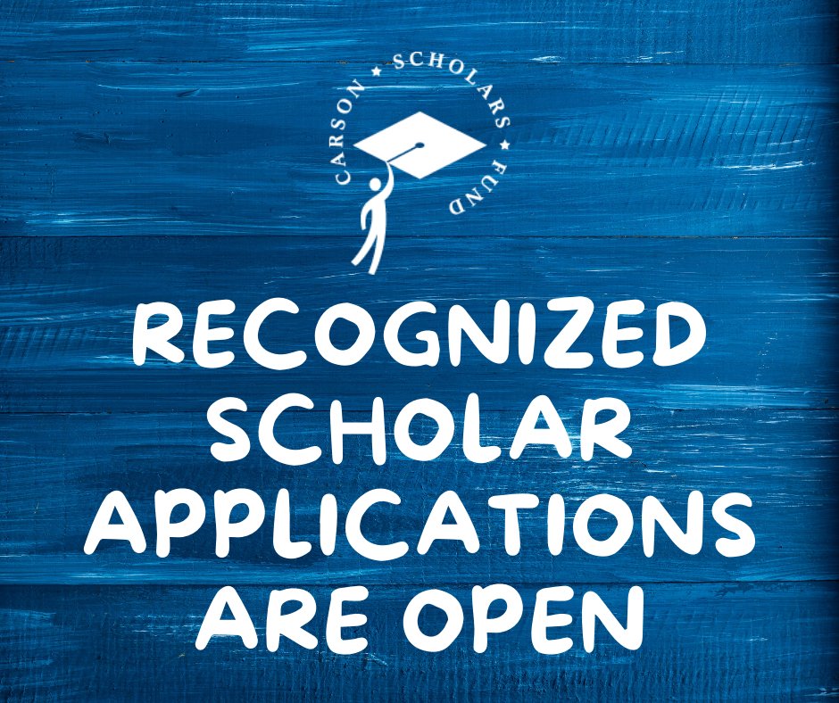 Already a Carson Scholar? Apply today for 2024 Carson Scholar Recognition! This is a great way to boost your resume, make your college application stand out and affirm your reputable status of being a Carson Scholar! Didn’t receive the email? email scholarship@carsonscholars.org
