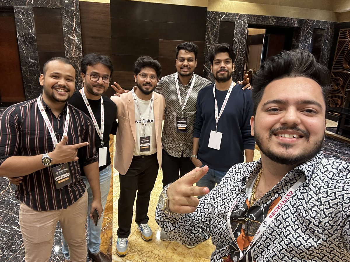 btcxsay's tweet photo. A bit late to post, An amazing event after a while, Met these hustlers @Yax22 @cryptoharsh24 @cryptowaley @NadjaBester
@BcryptGlobal #BCrypt23 #crypto #web3 https://t.co/SrJaht3bKL