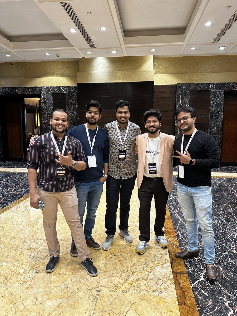 btcxsay's tweet photo. A bit late to post, An amazing event after a while, Met these hustlers @Yax22 @cryptoharsh24 @cryptowaley @NadjaBester
@BcryptGlobal #BCrypt23 #crypto #web3 https://t.co/SrJaht3bKL