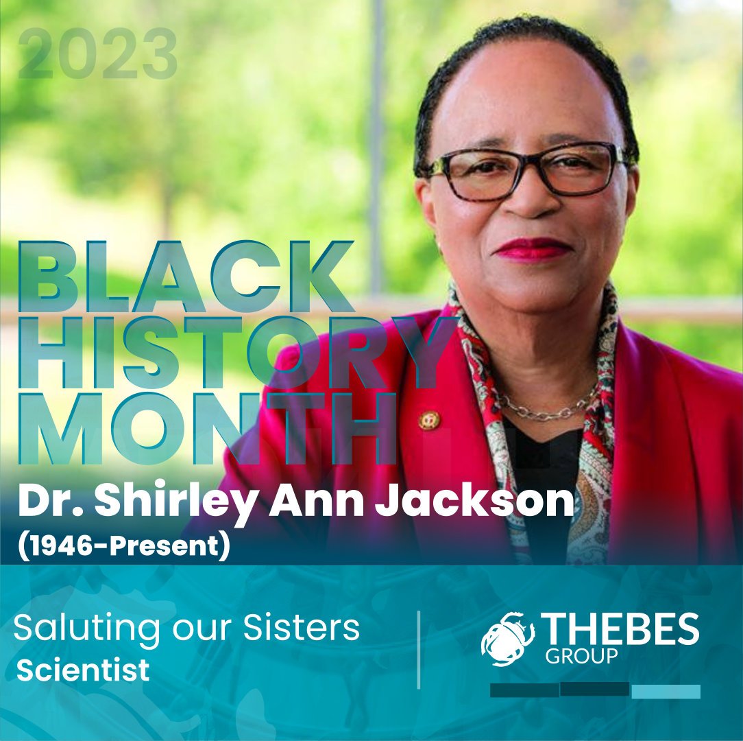 ThebesGroup's tweet photo. Celebrating Dr. Shirley Ann Jackson's scientific brilliance and inspirational leadership. Her groundbreaking contributions in theoretical physics resonate deeply. During Black History Month, we honor her path for future generations. #DrShirleyAnnJackson #ScientificTrailblazer" https://t.co/NvcIzls8BD