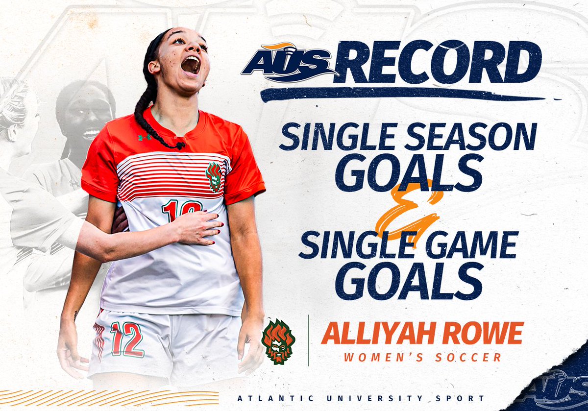 Huge congratulations going out to Ally Rowe from <a href="/gocapersgo/">CBU CAPERS</a> women's soccer who broke not one, but two AUS records this past weekend!

She now holds the conference record for goals in a single game (with 6) and goals in a single season (19 and counting!) ⚽🎉