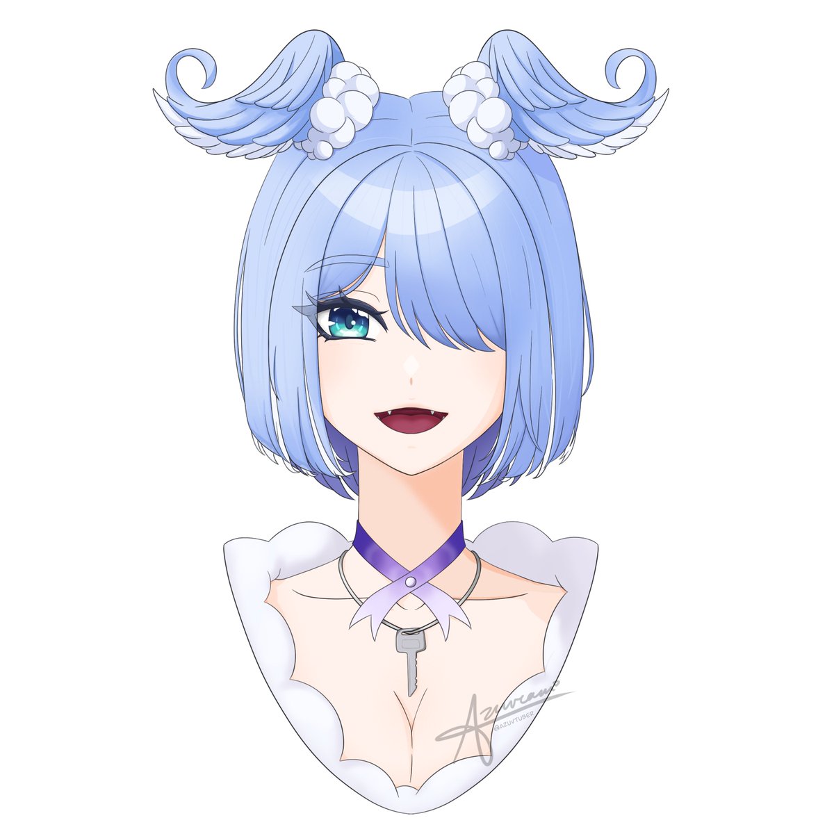 AzuVtuber's tweet photo. Elira’s outfits are always the cutest 💙☀️ did you guys watch her reveal last night?

#pendorART #絵リーラ https://t.co/PS4gZs19HY