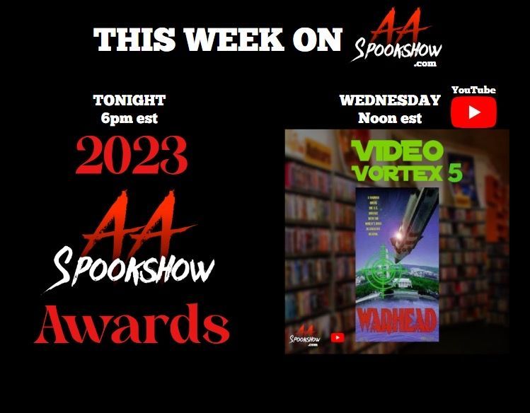 AASpookshow's tweet image. Another spooky week of October on the Spookshow! aaspookshow.com #aaspookshow #awards #videovortex #warhead #mutantfam #morbidlybeautiful #cult #horror