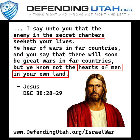 DefendingUtah's tweet image. Remember 2 decades of post 9/11 truth. Wars are lies. Everything is propaganda. Many things are 100% fabrications of the media and the elite. Share to spread truth. defendingutah.org/IsraelWar #IsraelPalestineConflict #Utah #IsraelGazaWar #utpol