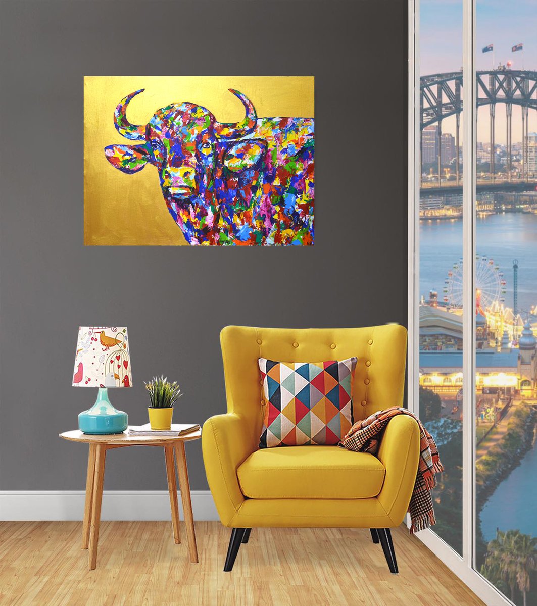 singulart.com/.../iryna-kast…...
Acrylic on canvas
60х80 cm
#bull #gold #animal #Modern #America #Singulartinaction #singulartofficial #conteporaryart #wesingulart #painting #expressionism #1stdibs #ArtVoyagegallery #Artsper #Artsy  #artmajeur #abstractionism #art #london #uk