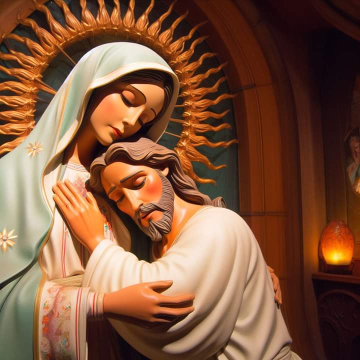 28isabelMaria's tweet photo. Donde está María, allí está Cristo; y donde está Cristo, allí está su Espíritu Santo 😍💖✨🕊️ https://t.co/dBDTM6VH1K
