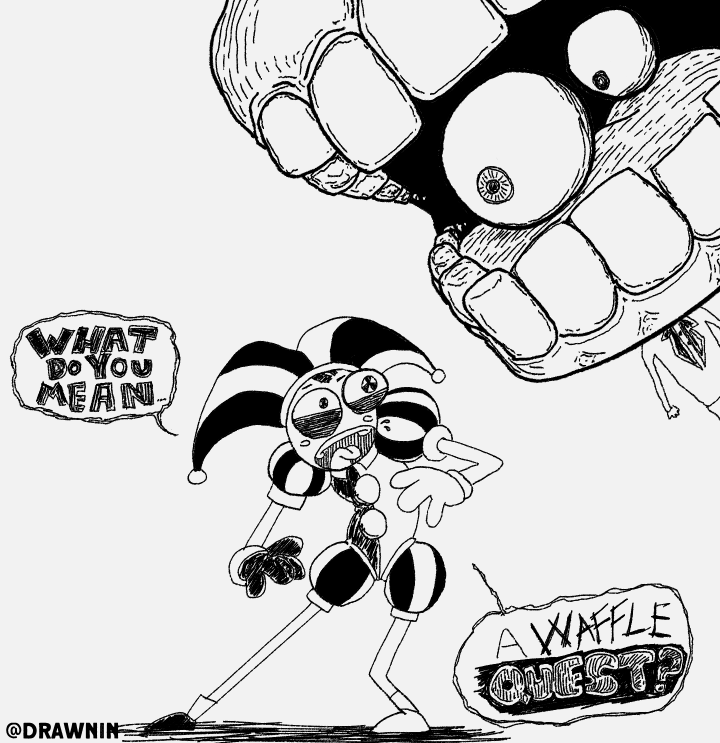 DrawnIn's tweet photo. WAFFLE QUEST https://t.co/nMN4I7vXYm