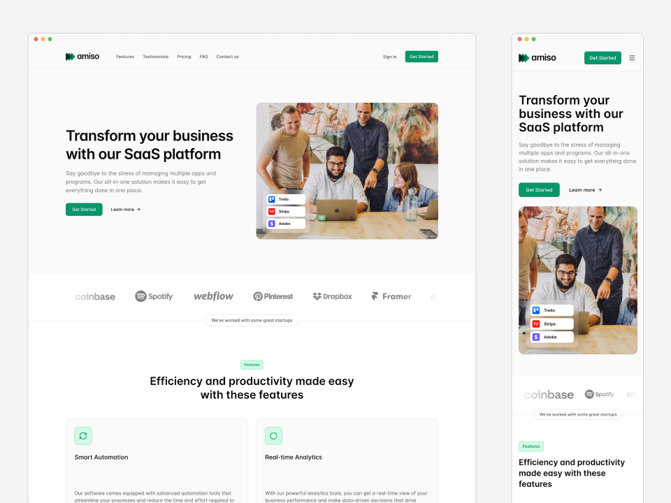 launchoice's tweet photo. We have just released Amiso v2.0 🎉

Completely redesigned 🪄

👉 https://t.co/f4XkIAieH8 https://t.co/Fw7xtQiTzY