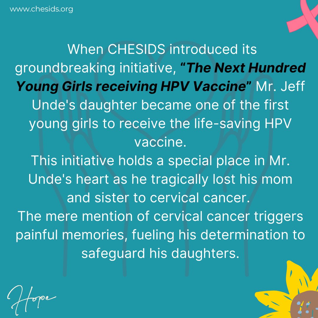 CHESIDS1's tweet photo. Celebrating 9 Years of Impact! In the last nine years, CHESIDS has been dedicated to transforming lives and communitiesβa commitment exemplified by Mr. Unde's powerful testimonial. #CHESIDSTurns9 #hpvfreegeneration #hpv #stophpv_innigeria https://t.co/OUic6bn74e