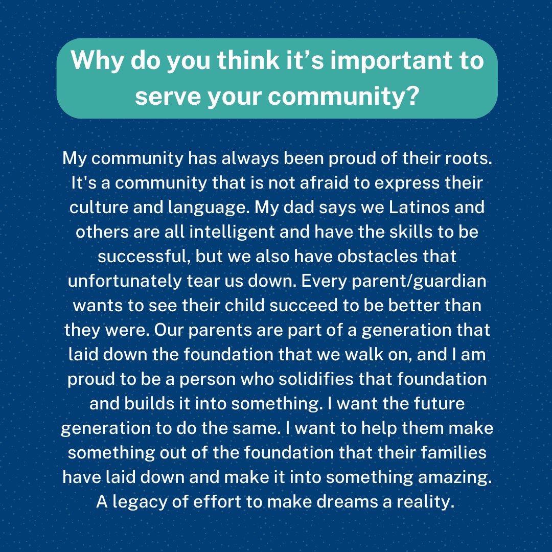 CollPossibleOMA's tweet image. It's Member Monday! Let's meet Lizbeth, a college access coach at Omaha South High. Lizbeth is committed to empowering students and celebrating their achievements, no matter how big or small. #AmeriCorps #CollegePossible #MemberMonday