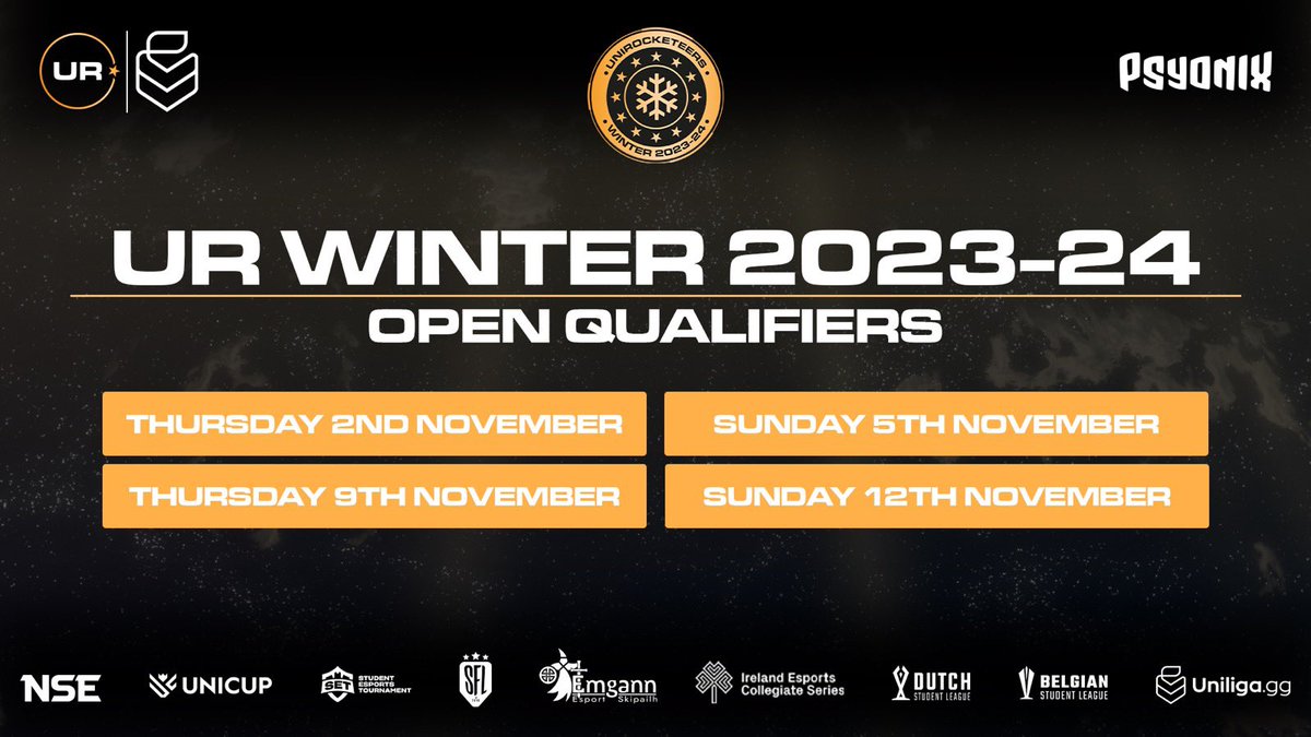 Sign-Ups for UR Winter are open now!

➡️ start.gg/unirocketeers-…