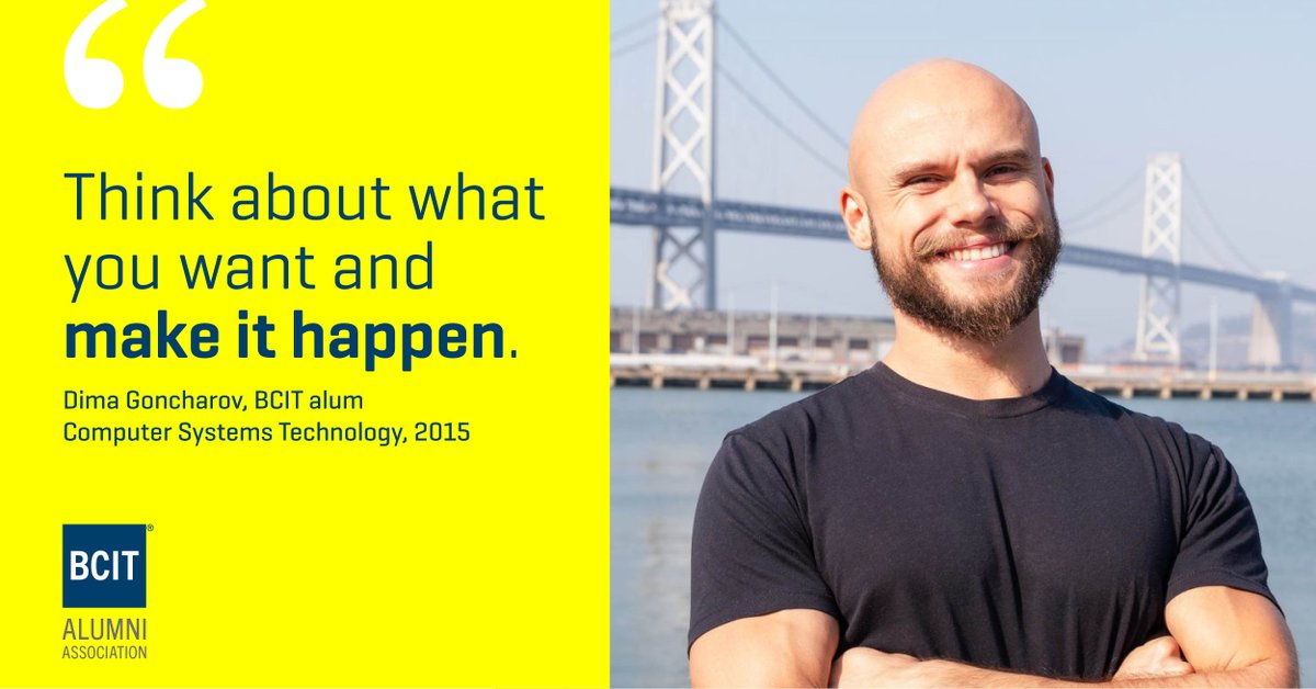 BCITAlumni's tweet photo. 🌟 #MondayMotivation: "Think about what you want and make it happen," says Dima Goncharov, @BCITComputing alum and @metriport Co-Founder &amp; CEO. Start your week with Dima's motivational story and advice: https://t.co/TVCNoKnNNF @bcit #BCITAlumni #BCIT https://t.co/E7orf51FBN