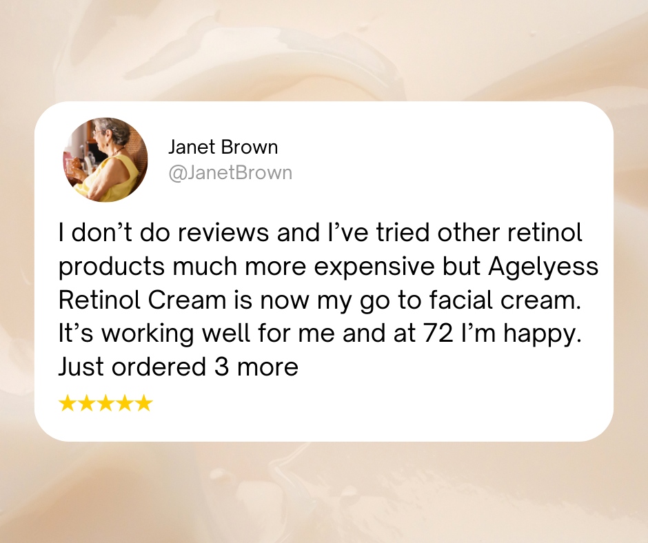 Agelyss1's tweet image. #Retinolcream is a skin care essential!  Its regular use, especially at night, is known to help with #finelines and #skin texture. Many people find it leaves their skin looking smoother and refreshed in the morning.
To read more reviews, click the link▶️ bit.ly/3pCbaAv