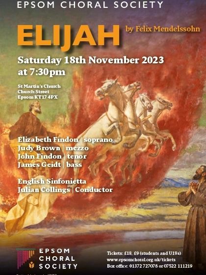There'll be 'fi-ery, fi-ery horses' in Epsom on 18th November. Grab your tickets here: ticketsource.co.uk/epsom-choral-s…