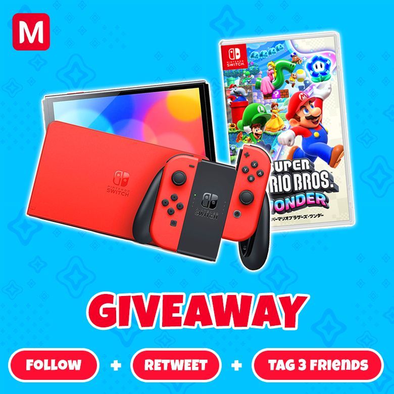 mecchaJP's tweet photo. 🎮 GIVEAWAY🎮 

WIN the Ultimate Nintendo Switch &amp; Super Mario Bros. Wonder Combo!

All you need to do is 
🍄 Follow us 
🍄 Retweet this post
🍄 Tag 3 friends

🛑 More info: https://t.co/OrGvBDNbGL

#Nintendo #NintendoSwitch #SuperMarioBrosWonder #GIVEAWAY https://t.co/2BxjfOBhRI