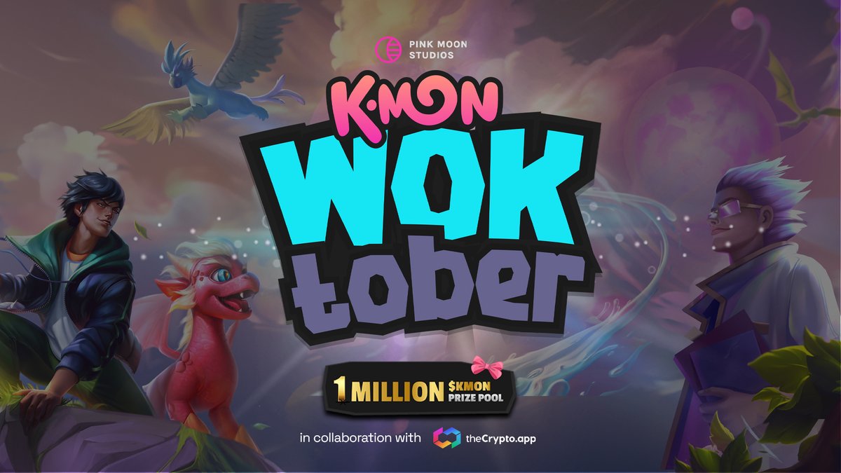 KryptomonTeam's tweet image. Do you have what it takes to complete the #WOKtober Quest? It's quite simple – we promise! Just follow the steps below to start navigating the leaderboard, and positioning yourself to claim a piece of the amazing $1 MILLION $KMON prize pool! 💰