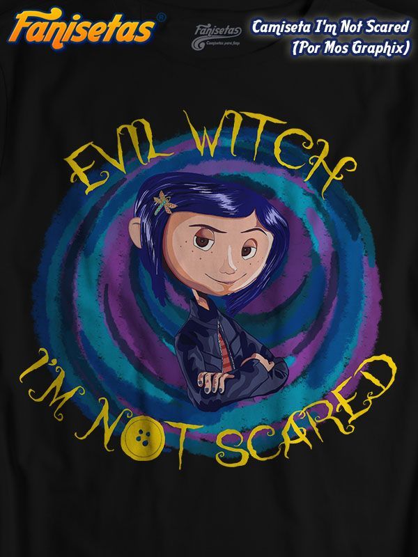 fanisetas's tweet photo. #Coraline no se asusta fácilmente #camisetas #tees #tshirts #halloween #witch #bruja #cine #peliculas #movies #films #fanisetas Ilustrado por @mosgraphix https://t.co/5BYEnNiWRy https://t.co/h7eDvNt6N5