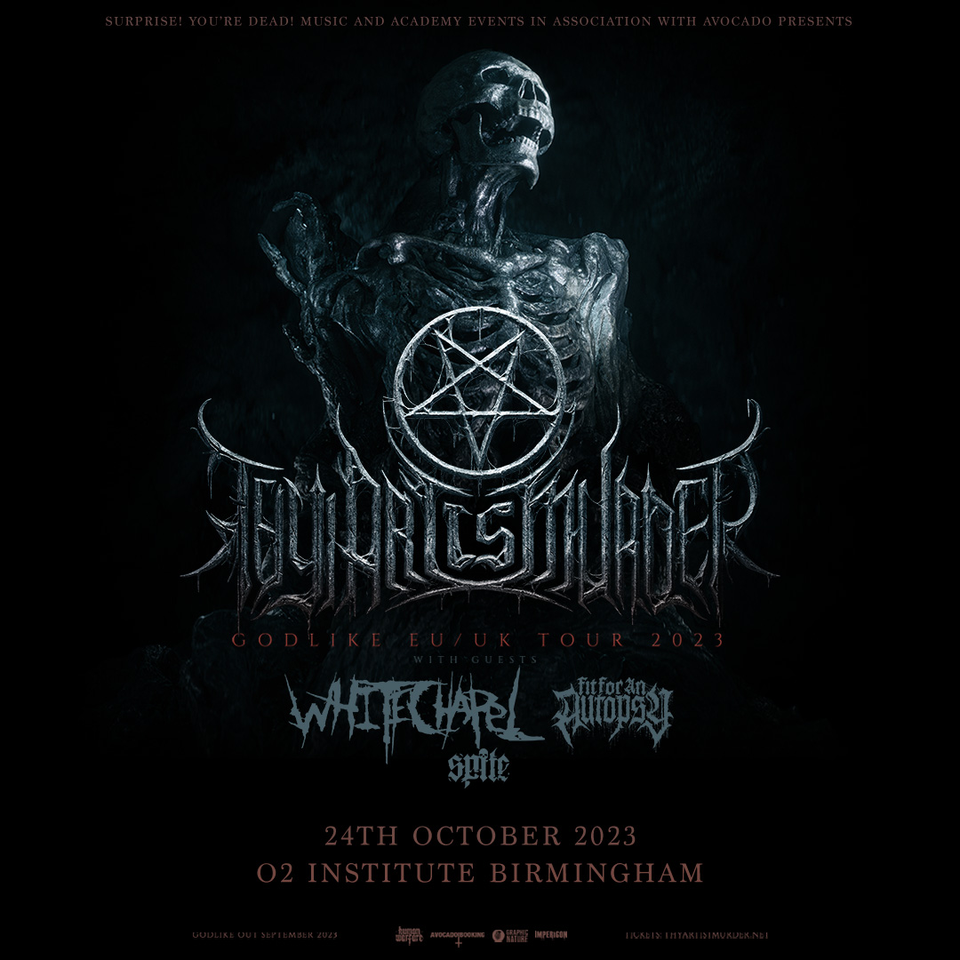 Next week! Australia’s extreme metal titans @ThyArtIsMurder are here on the ‘Godlike’ tour! Only a handful of tickets left; hit the link if you want in - amg-venues.com/x5wj50PX6vk