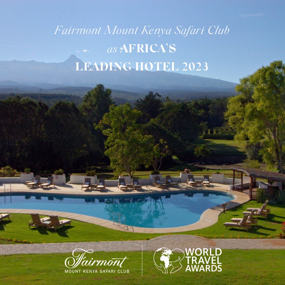 FairmontMtKenya's tweet image. We've been awarded 'Africa's Leading Hotel 2023' at the World Travel Awards! 🌟 

Thank you for your continued support and for making us Africa's best. 

#StayIconic #FairmontMoments #WorldTravelAwards2023