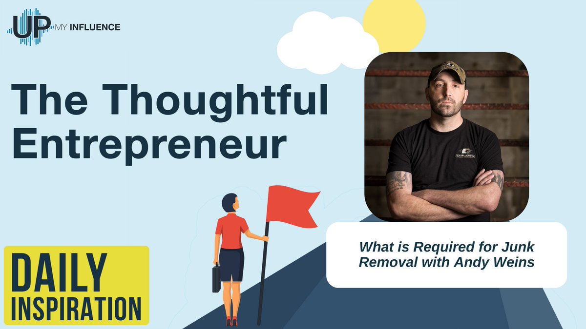 Green Up Solutions' Andy Weins shares what it really takes to excel in the world of junk removal in a world where products have shorter lifecycles and increased consumption. upmyinfluence.com/podcasts/1676-… #TheThoughtfulEntrepreneur #Junk #Environment #Sustainability #journorequest