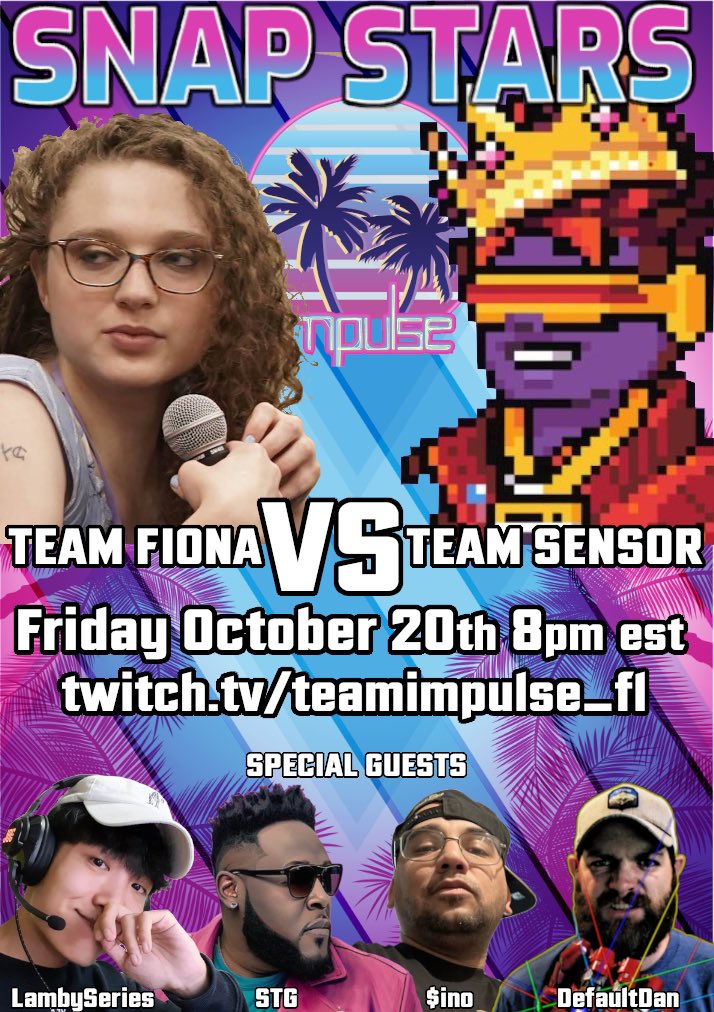 interrobange's tweet image. #SNAPStars No. 4 is here brought to you by @Impulse_fl! 

This time Team @fionashadestory faces off against Team @SensorETH featuring @LambySeriesGG @SuperTechGod @SinoMontana @DefaultDanSnap &amp;amp; more, including yours truly 😎 

THIS FRIDAY 5PM PST / 8PM EST #MarvelSNAP