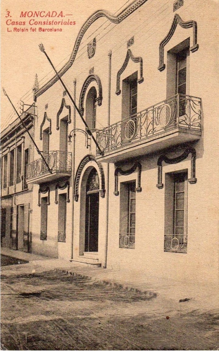 vabla85's tweet image. Imatge històrica de l&apos;Ajuntament de Montcada i Reixac. #comp2pdm