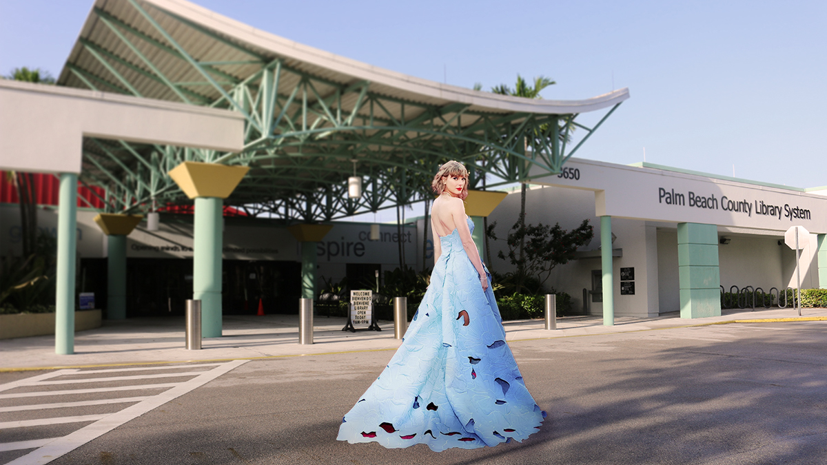 pbclibrary's tweet photo. We were Enchanted to meet @taylorswift13 when she visited our Main Library last week! She came in to do some research on her new beau Travis; she also checked out a Love Story or two โค... And then, sadly, we woke up from our dream ๐ฎโ๐จ @taylornation13
#Swifties #library #pbcls https://t.co/aMCDbC9gG3