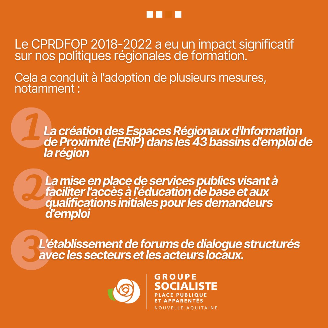 elus_PS_NA's tweet image. En Séance Plénière, nous donnons un nouvel élan à l'orientation et à la formation avec notre nouveau Contrat de Plan Régional de Développement des Formations et de l'Orientation Professionnelle, pilier de nos politiques régionales dans ce domaine. 

#JDPleniere