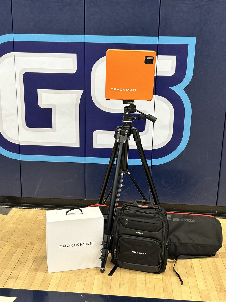 Exciting day for our boys and the program!! @TrackManBB has arrived just in time to get some readings for the fall so we can start making adjustments with the boys for them to be ready the spring!!