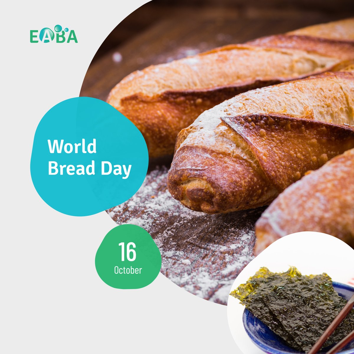 Today is World Bread Day! 🌍🥖 ➡️ Bread + algae = nutritional advantages, salt alternative, original texture, something to pique the curiosity of your guests 😉 #algae #microalgae #seaweed #biomass #marinebiology #research, #innovation #worldbreadday #bread #cooking