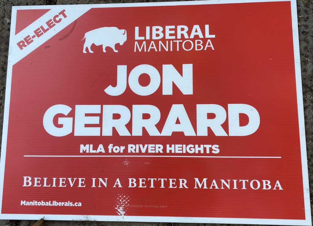 The Jon Gerrard campaign has a considerable number of coroplast signs from the recent provincial election. If anyone is interested in having any of these please call Jim Cornelius at 204-293-2562 to make an arrangement to pick them up. #mbpoli