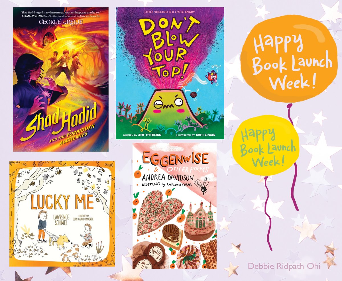 Here are just a few of the amazing kidlit books launching this week! Congrats to all. Do YOU have a kidlit book launching this wk, too? Pls reply w/cover & info! (If illustrated, please incl. illus credit). Other Oct launches: twitter.com/inkyelbows/sta…