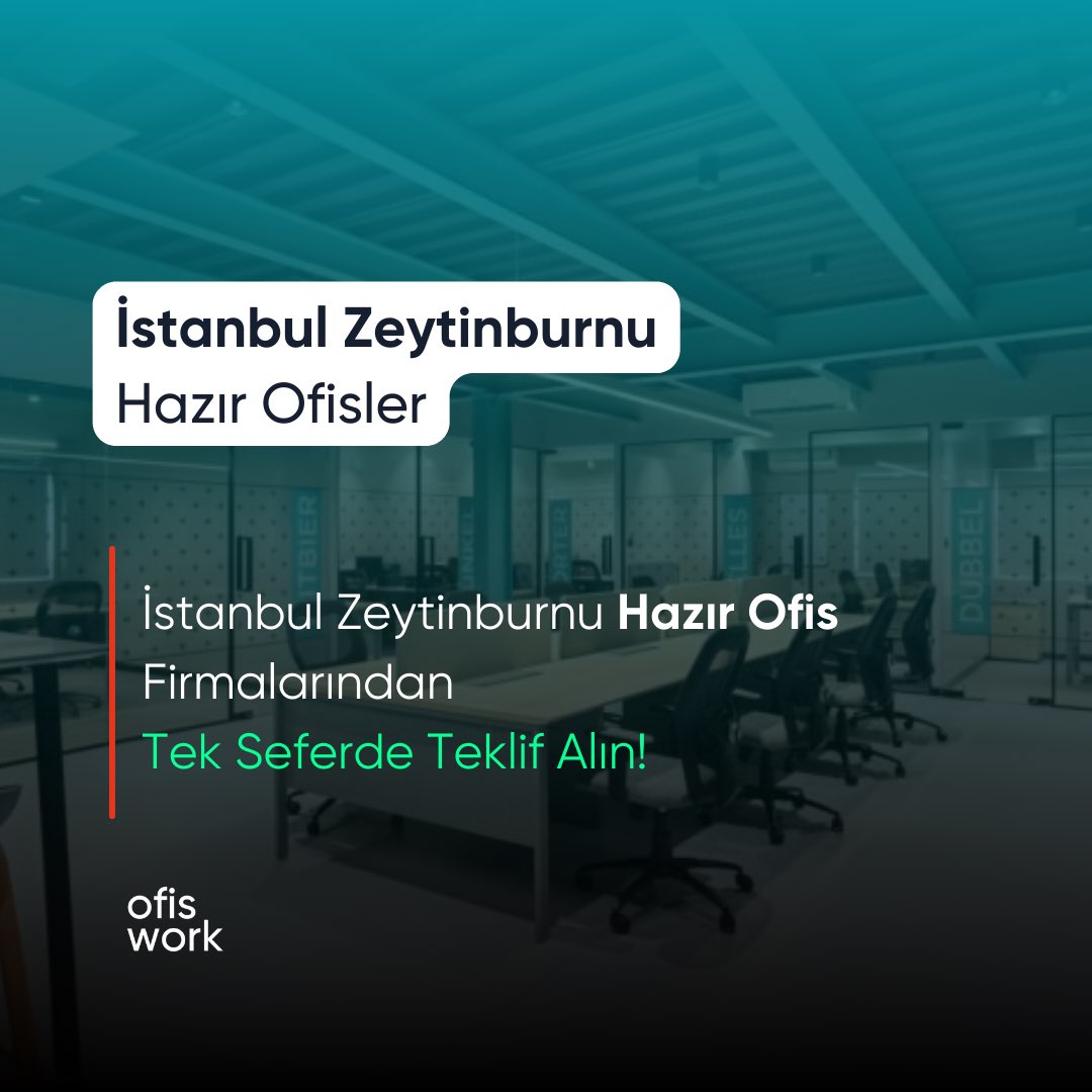 🌆💼 İstanbul Zeytinburnu Hazır Ofisler: İş Dünyasında Yeni Perspektif! 

Zeytinburnu Hazır Ofisleri, İşinizi İstanbul'un merkezinde bir adım öne taşımak ve "ofis.work" avantajlarıyla tanışmak için hazır mısınız? 🏙️🚀

 #hazırofis #istanbulofis #i̇stanbulhazırofis