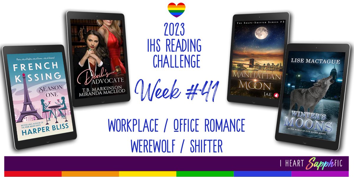 It’s Werewolf / Shifter Week on I Heart SapphFic

Check out IHS for Sapphic book recs &amp; 6 are on sale including authors:

<a href="/serenitysnow23/">Serenity Snow</a> <a href="/tianawarner/">Tiana Warner | sapphic romance author</a> <a href="/RileyRosErotica/">Riley Rose</a> <a href="/EmilyNoonAuthor/">Emily Noon</a> @GenevaVand

Deets here: bit.ly/3ZXAWgC

#SapphicBooks