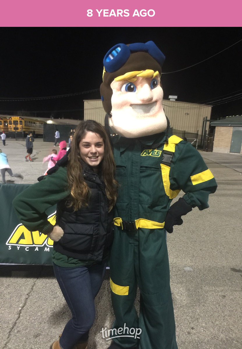 8 years ago I was a Sophomore at <a href="/miamiuniversity/">Miami University</a> on Fall Break. I went to see friends at Sycamore’s homecoming. That night <a href="/TopAviator/">Frank Forsthoefel</a> told me to apply to <a href="/SycamoreSchools/">Sycamore Schools</a> after graduation. I am so lucky to be a part of Sycamore &amp; <a href="/MapleDaleElem/">Maple Dale Elem</a>! 💚✈️💛 #onceanavealwaysanave