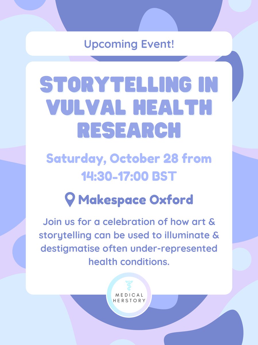 Sophie Rees (@drsophierees) on Twitter photo Storytelling in Vulval Health Research. Fancy making your own collage vulva and hearing about how art and storytelling can be used to illuminate under-represented health conditions?Oxford on 28th Oct. Collab w <a href="/MedicalHerstory/">Medical Herstory</a> & Woven Ink. Tickets tinyurl.com/StorytellingVu… Storytelling in Vulval Health Research. Fancy making your own collage vulva and hearing about how art and storytelling can be used to illuminate under-represented health conditions?Oxford on 28th Oct. Collab w <a href="/MedicalHerstory/">Medical Herstory</a> & Woven Ink. Tickets tinyurl.com/StorytellingVu…