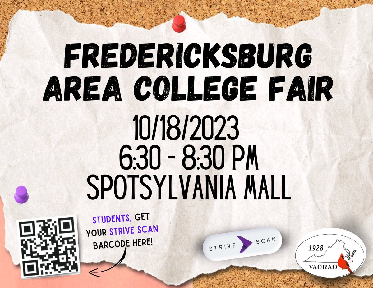 Mark those calendars! A great event that has been set up by your high school counselors is this Wednesday night! All are welcome! <a href="/SpotsylvaniaTC/">SpotsylvaniaTC</a>