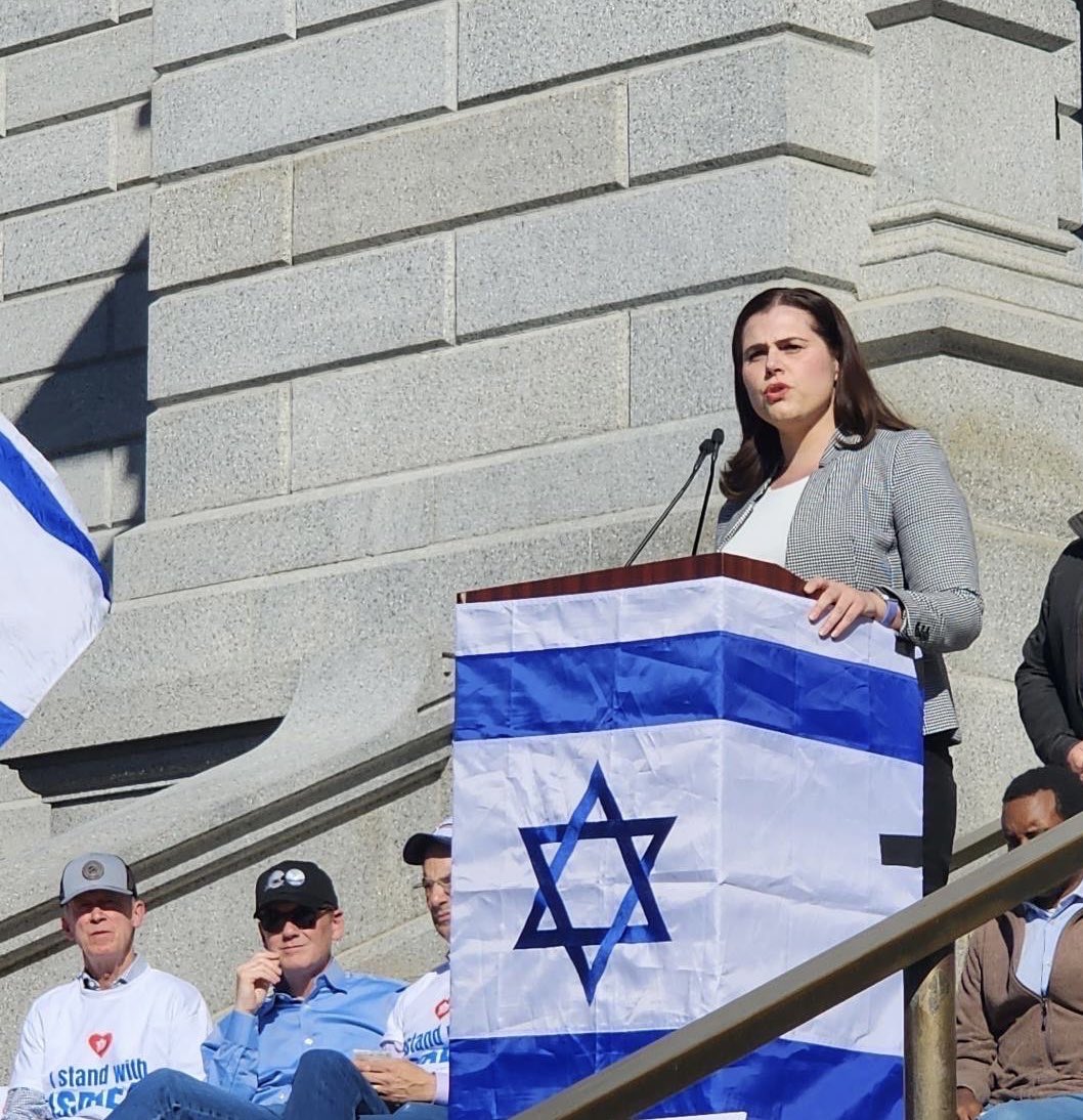 JenaGriswold's tweet photo. I am proud to stand with Israel, and to unequivocally condemn the atrocities by Hamas. I pray for peace for the Jewish and Palestinian people. https://t.co/Fmeit0xLaA