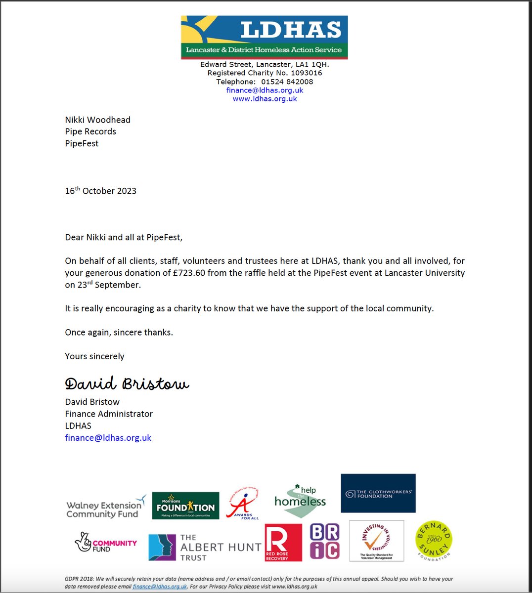 PipeFest (@mjpipefest) on Twitter photo A massive Thank You to everyone who came to PipeFest this year and helped raise an amazing £723.60 for <a href="/LDHAS_charity/">Lancaster & District Homeless Action</a> 👏👏 <a href="/martyn_joseph/">Martyn Joseph</a> <a href="/WhisperingBob/">Bob Harris 💙</a> <a href="/LadyNade/">Lady Nade</a> <a href="/ellispaulsongs/">Ellis Paul</a> A massive Thank You to everyone who came to PipeFest this year and helped raise an amazing £723.60 for <a href="/LDHAS_charity/">Lancaster & District Homeless Action</a> 👏👏 <a href="/martyn_joseph/">Martyn Joseph</a> <a href="/WhisperingBob/">Bob Harris 💙</a> <a href="/LadyNade/">Lady Nade</a> <a href="/ellispaulsongs/">Ellis Paul</a>