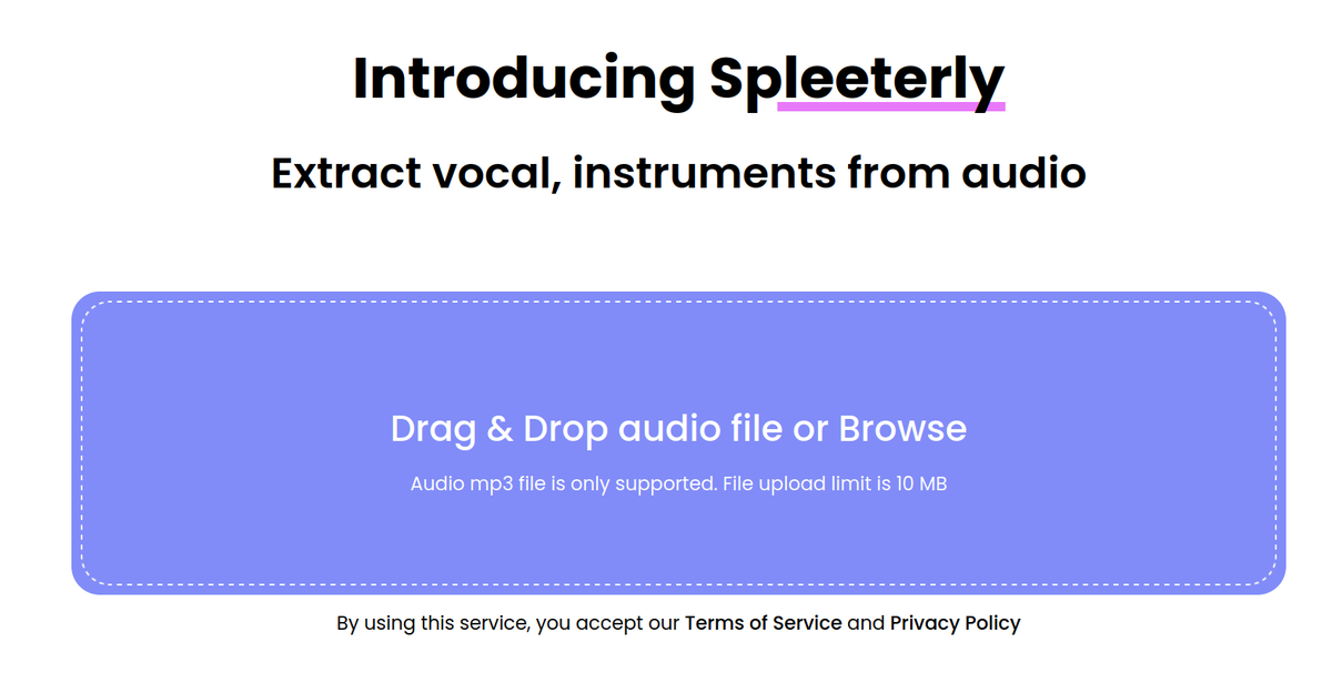 spleeterly's tweet photo. Easy extraction of vocals and intstruments now with @spleeterly https://t.co/nnOK19neXB