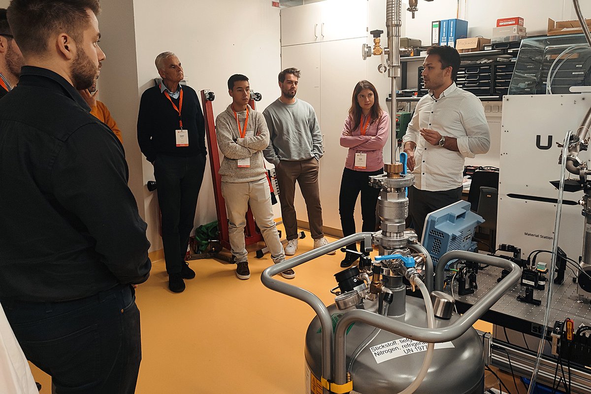 tuBraunschweig's tweet photo. Warming up for the European Quantum Technologies Conference #EQTC2023 tomorrow: As one of the founding partners of the Quantum Valley Lower Saxony, #TUBraunschweig opened the labs of the research centre LENA today. 
@QF_Cluster #QuantumFrontiers #QVLS https://t.co/FKhHiX76ra
