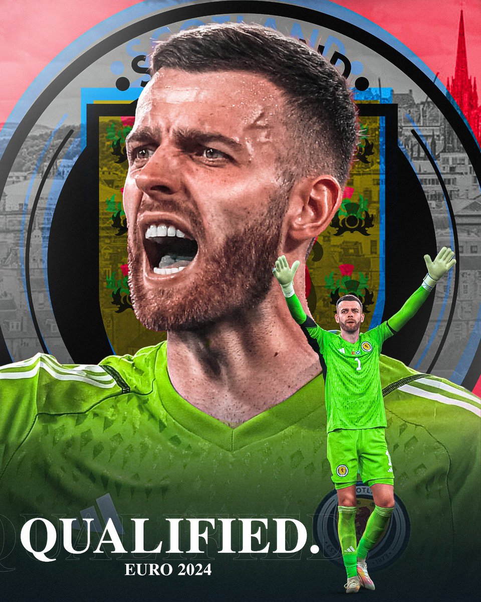 TripleSSports's tweet image. Congratulations to @AngusGunn01 and @ScotlandNT on qualifying for @EURO2024. 👏🙌🏴󠁧󠁢󠁳󠁣󠁴󠁿

#euro2024 #scotland #euro