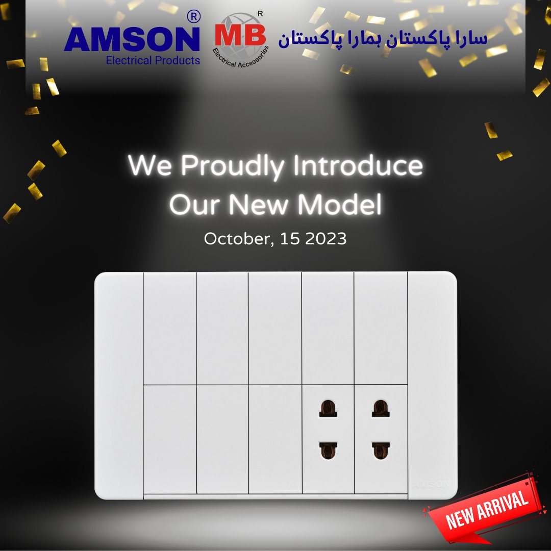 amson_electric's tweet image. Introducing AMSON's Latest Switches and Sockets Collection.
Upgrade Your Space With Style and Convenience!
.
Contact Us: 0321 6964444 - (042)-37376135
.
#SmartHome #InteriorDesign #SwitchToStyle