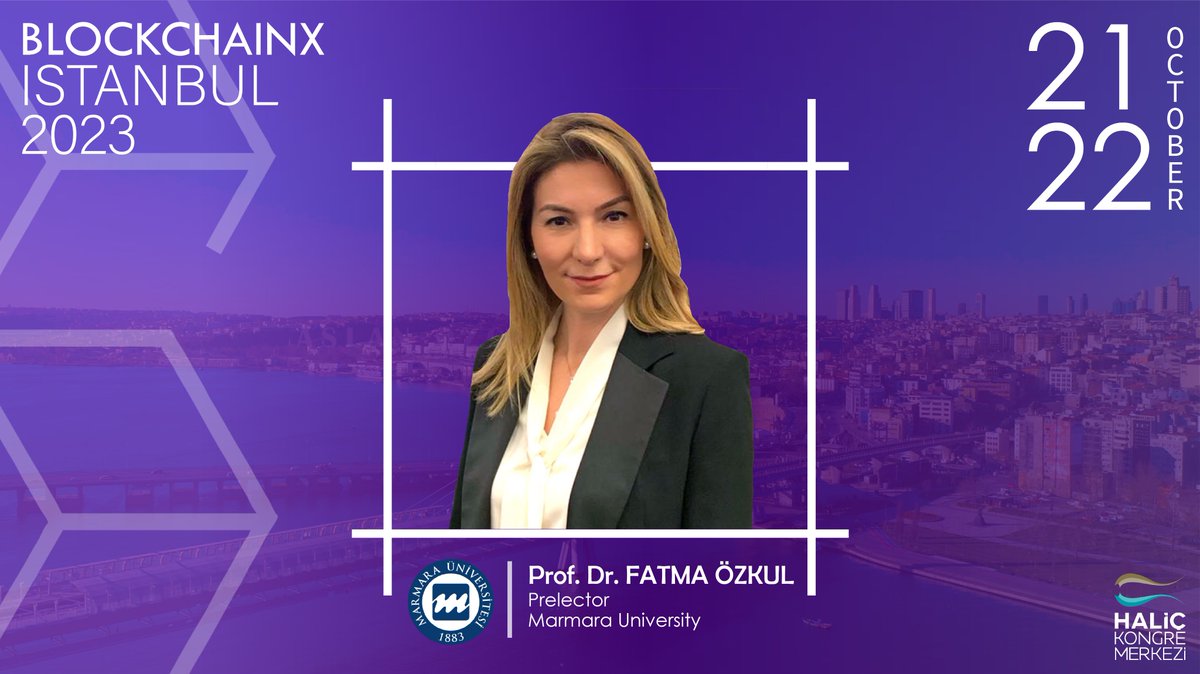 🗣 Join us in extending a warm welcome to Fatma Özkul (<a href="/prof_fatmaozkul/">Prof. Dr. Fatma Özkul</a>), a respected Prelector at Marmara University.

Get ready for an exciting journey into the world of #blockchain guided by an esteemed academic and expert!🚀

#BlockchainXIstanbul