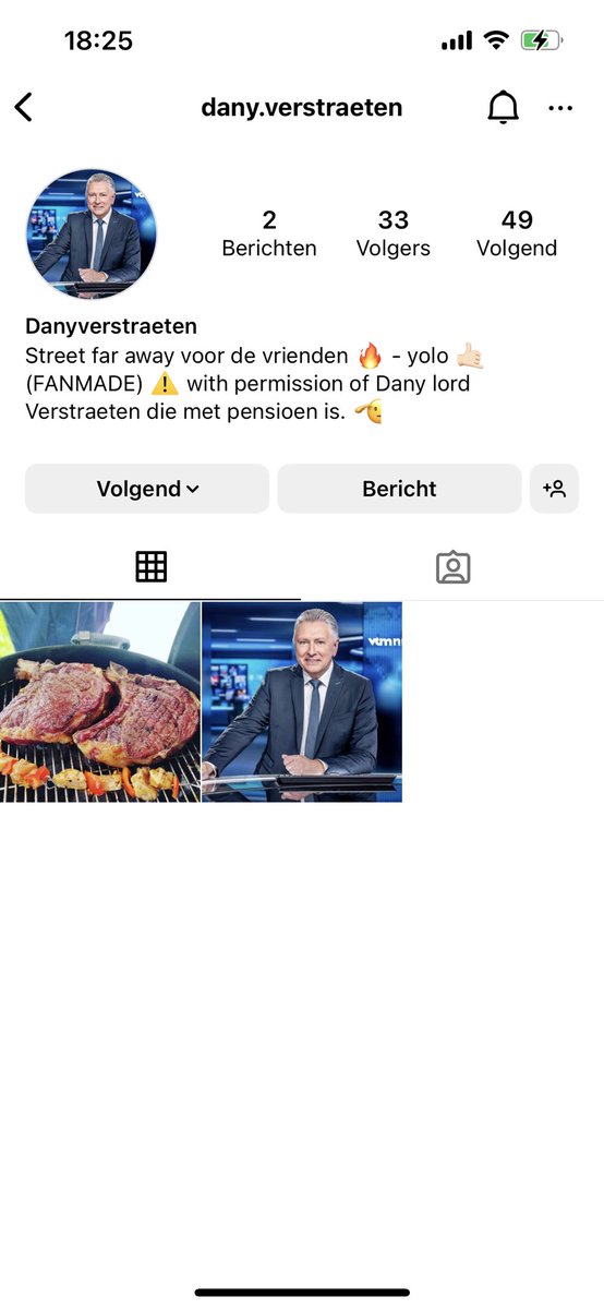 ⁦<a href="/VTMNIEUWS/">VTM NIEUWS</a>⁩ ⁦<a href="/VTM/">VTM</a>⁩ kijkt uw ex collega dany Verstraeten op instagram is dat fake profiel of niet