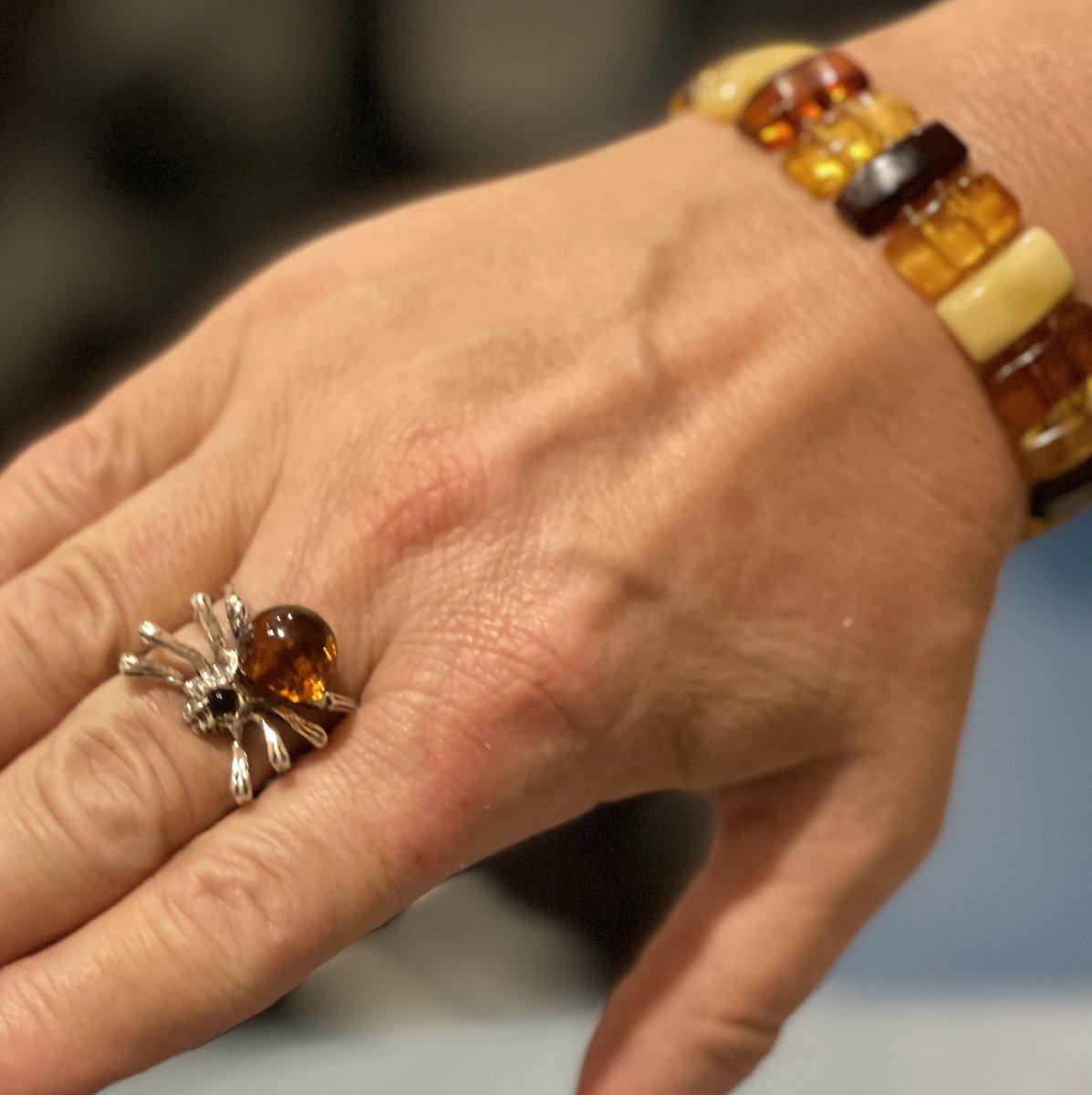 Just in time for spider lovers and Halloween: our beautiful spider amber rings, set in sterling silver. DM us if you need one! #amber #amberrings
#amberjewelry #balticamber #germangifthouse #oldtownspring #oldtownspringtx #iloveamber #springtx #spiderjewelry #hallowee