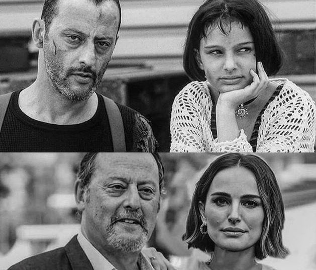 Leon filminin yıldızları #JeanReno ve #NataliePortman