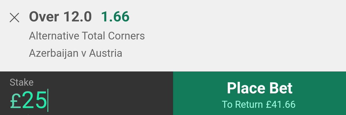 DataDrivenTips's tweet photo. In Play Bet One:

EURO QUALIFIERS. GET ON THIS. ✅ https://t.co/EY2eP6BCxf