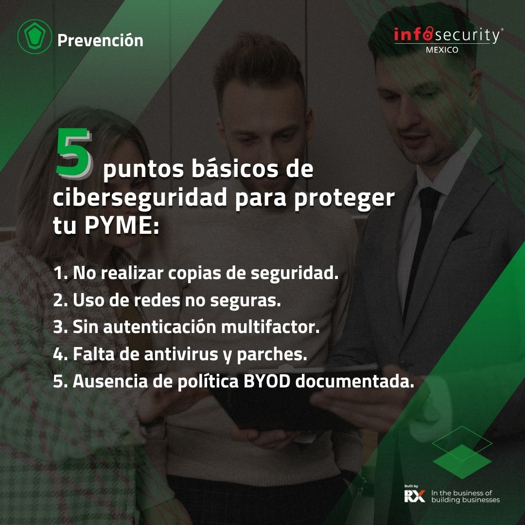 Infosecuritymx's tweet image. En un mundo digital en constante cambio, la capacidad para prevenir, resistir y recuperarse de ataques cibernéticos es esencial. ¡Ninguna empresa está exenta! 💻 🔐 Descubre cómo fortalecer la seguridad de tu negocio:
 
#Seguridaddelainformación #Ciberseguridad #PYMES #Prevencion