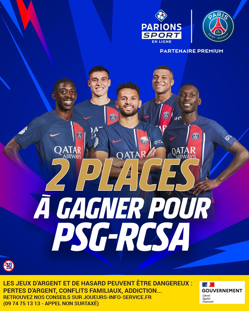 NtkPronos's tweet photo. 🎁 CONCOURS AVEC PARIONS SPORT !
 
🤩 2 places pour Paris - Strasbourg
 
Pour participer :
👉 RT + LIKE ce Tweet
👉 Follow @NtkPronos 

💝 15€ offert avec le code : PARIONSXV
Lien d’inscription : https://t.co/yNB19qqXKN

🗓 Tirage jeudi 21h 

🍀 Good luck &amp; Merci Parions Sport https://t.co/4dWgo9MaVQ